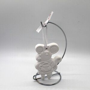 ArtMinds DIY 4" Mouse Plaster Hanging Christmas Ornament Do It Yourself Xmas NEW